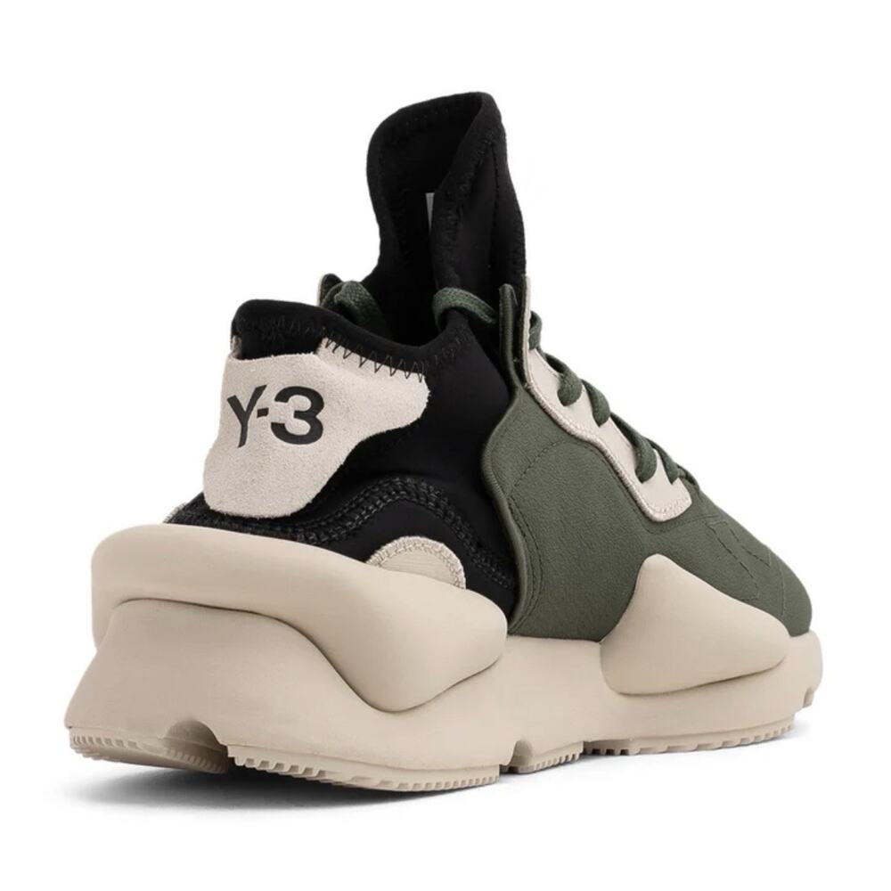 Y3 Kaiwa Shoes Yohji Yamamoto Adidas Ye Olive Blk Cream Rare Mens 12.5 Fast Ship - Picture 3 of 8